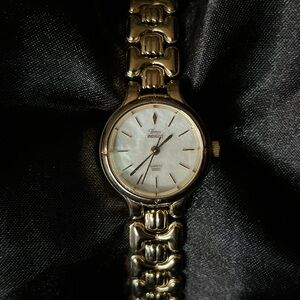 Timex Mother of Pearl & Gold-Tone Watch